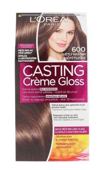 Barva na vlasy L´Oréal Paris - Casting Creme Gloss 600 Light Brown 1 ks , Světlý, kaštan