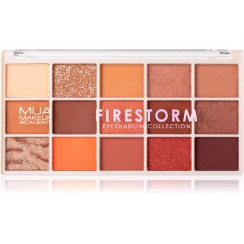 MUA Makeup Academy Professional 15 Shade Palette paletka očních stínů odstín Firestorm 12 g