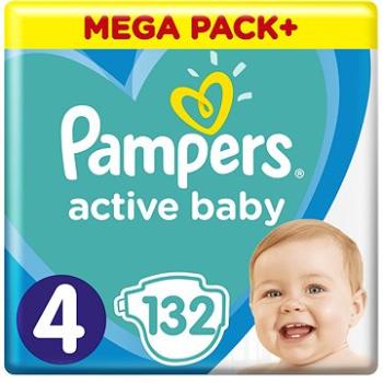 PAMPERS Active Baby vel.  4 (132 ks) - měsíční balení (8001090951618)