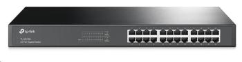 TP-Link switch TL-SG1024 (24xGbE, fanless)