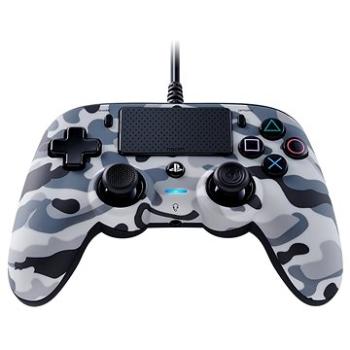 Nacon Wired Compact Controller PS4 - šedá kamufláž (3499550383461)