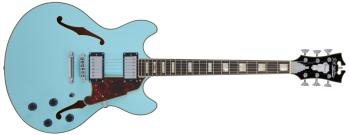 D'Angelico Double Cutaway Sky Blue