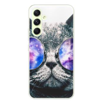 Odolné silikonové pouzdro iSaprio - Galaxy Cat - Samsung Galaxy A54 5G