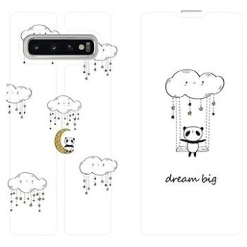 Flipové pouzdro na mobil Samsung Galaxy S10 - MH07P Panda dream big (5903226811984)