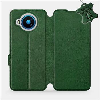 Flipové pouzdro na mobil Nokia 8.3 5G - Zelené - kožené -   Green Leather (5903516331062)