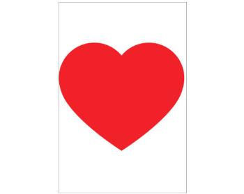 Plakát 61x91 Ikea kompatibilní Jednoduché srdce