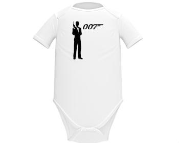 Dětské body krátký rukáv BIO James Bond