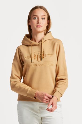 MIKINA GANT TONAL ARCHIVE SHIELD HOODIE hnědá XL