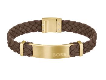 Hugo Boss Fashion pánský semišový náramek Dylan 1580607 19 cm