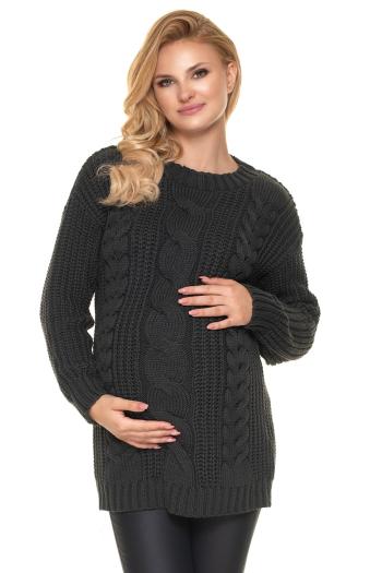 Černý těhotenský pulovr 70040