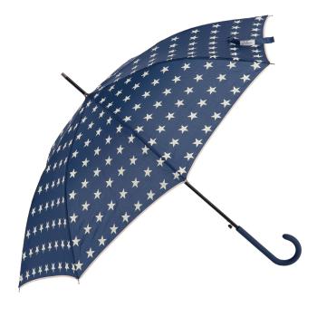 Modrý deštník s hvězdami - Ø 98*55 cm JZUM0012BL