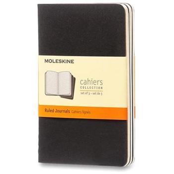 MOLESKINE Cahier S, černý - balení 3 ks (QP311)