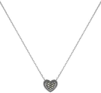 Engelsrufer Stříbrný náhrdelník Srdce s markazity ERN-HEART-MA