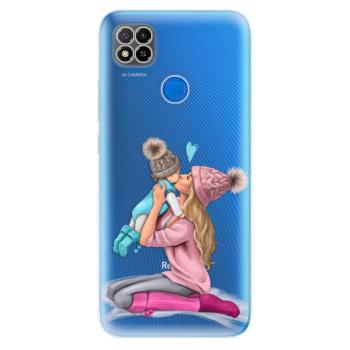 Odolné silikonové pouzdro iSaprio - Kissing Mom - Blond and Boy - Xiaomi Redmi 9C