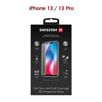 Swissten 3D Full Glue pro Apple iPhone 13 / 13 Pro černé (64701890)