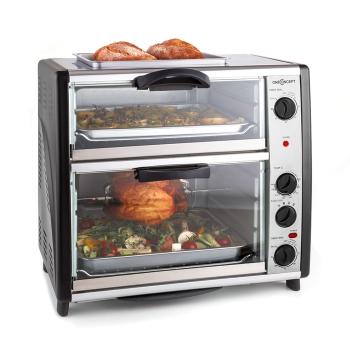 OneConcept All-You-Can-Eat, 42 l, dvojitá trouba s grilovací deskou