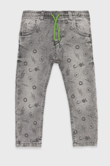 Dětské kalhoty Birba&Trybeyond šedá barva, vzorované