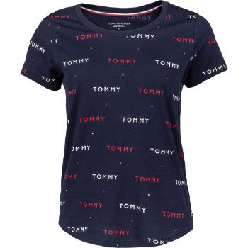 Tommy Hilfiger SS TEE PRINT Dámské tričko, tmavě modrá, velikost S