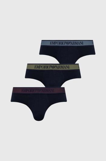 Spodní prádlo Emporio Armani Underwear 3-pack pánské, tmavomodrá barva, 111734 4F717