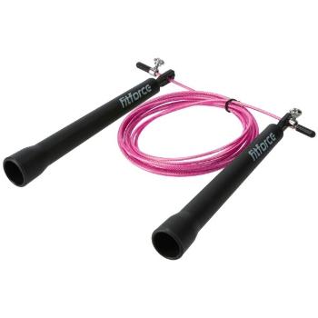 Fitforce SPEED ROPE Rychlostní švihadlo, růžová, velikost