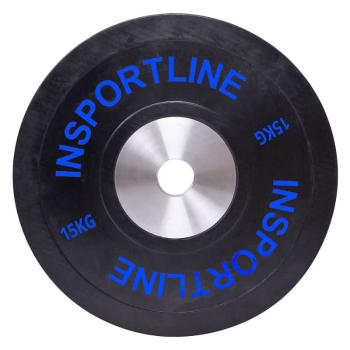 inSPORTline Bumper Plate Gumový kotouč 15 kg 50 mm