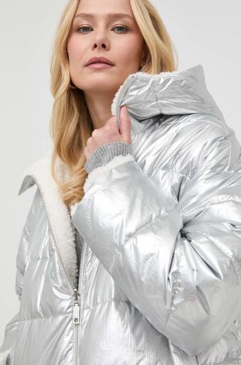 Oboustranná bunda MAX&Co. dámská, stříbrná barva, zimní, oversize