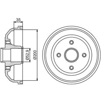 BOSCH Olejový filtr 0 986 452 066 (0986452066)