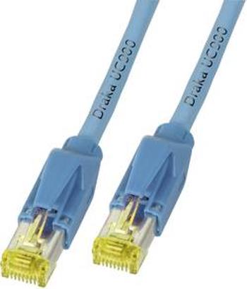 Síťový kabel RJ45 DRAKA K8560BL.1, CAT 6A, S/FTP, 1.00 m, modrá