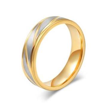 Šperky4U OPR0044 Ocelový snubní prsten, šíře 6 mm - velikost 57 - OPR0044-6-57