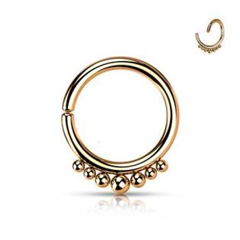 Šperky4U Zlacený piercing kruh 1,2 x 8 mm - K01060-RD