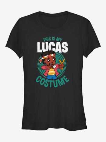 ZOOT.Fan Netflix This Is My Lucas Costume Stranger Things Triko Černá