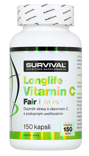 Survival Nutrition Longlife Vitamin C Fair Power 150 kapslí