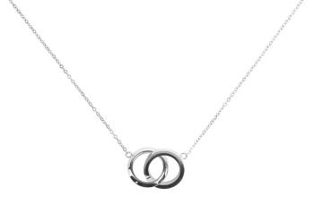Vuch Stylový ocelový náhrdelník s kroužky Silver Laima