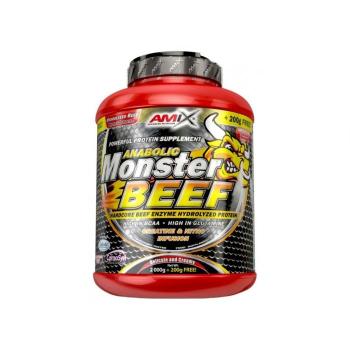 Hovězí protein Anabolic Monster Beef 2200 g jahoda banán - Amix