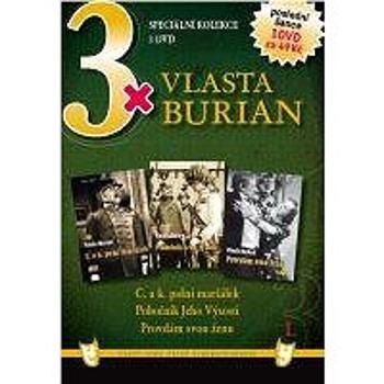 3x Vlasta Burian I:C. a k. polní maršálek, Pobočník Jeho Výsosti, Provdám svou ženu /papírová pošetk (7006-1)