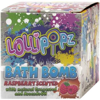 Lollipopz Bath Bath Bomb šumivá koule do koupele pro děti Raspberry 165 g