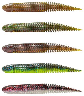 Savage gear gumová nástraha ned dragon tail slug clear water mix 5 ks - 10 cm 5,5 g