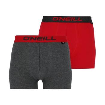 O'Neill PLAIN 2PACK Pánské boxerky, tmavě šedá, velikost