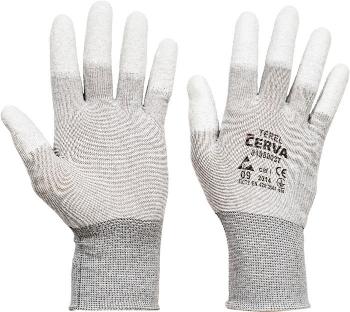 TEREL rukavice nylonové AS PU prsty - 9