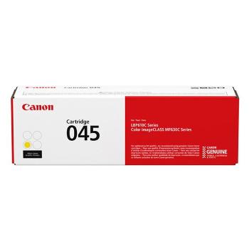 CANON CRG045 Y - originální toner, žlutý, 1300 stran