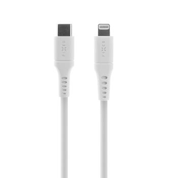 FIXED Dlouhý nabíjecí a datový Liquid silicone kabel s konektory USB-C/Lightning a podporou PD, 2m, MFI FIXDLS-CL2-WH, bílý