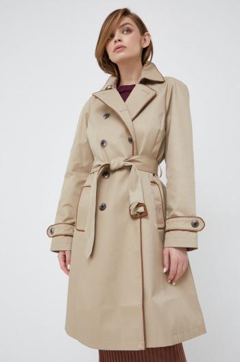 Trench kabát Lauren Ralph Lauren dámský, béžová barva, přechodný