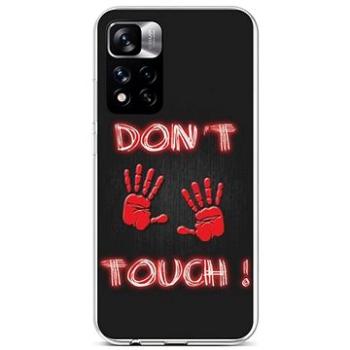 TopQ Kryt Xiaomi Redmi Note 11 Pro+ 5G silikon Don't Touch Red 72498 (Sun-72498)