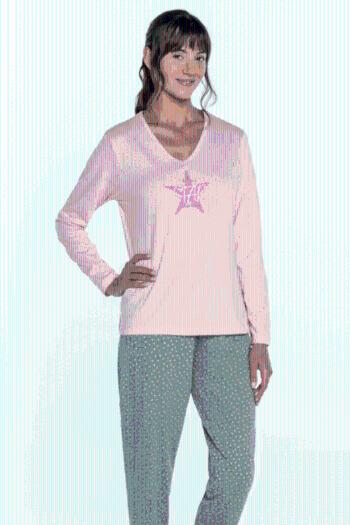 Dámské pyžamo NINA Růžová XL
