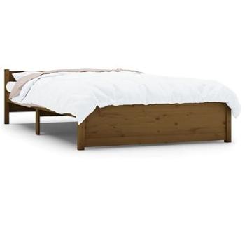 Rám postele medově hnědý masivní dřevo 120 × 200 cm, 815042 (815042)
