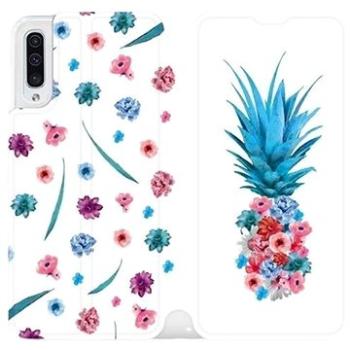Flipové pouzdro na mobil Samsung Galaxy A50 - MR03S Květinový ananas (5903226860906)