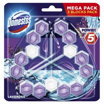 Domestos Power 5 Lavender WC blok 3 x 55 g