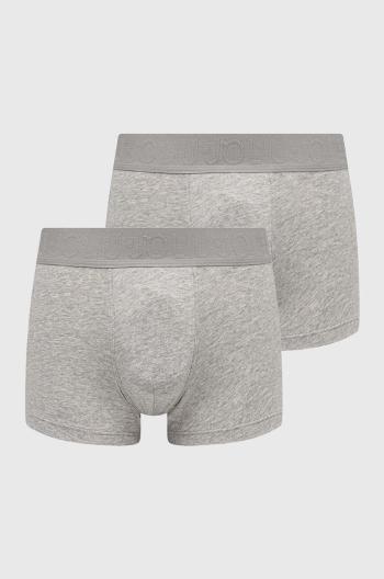 Boxerky Liu Jo 2-pack pánské, šedá barva