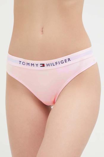 Tanga Tommy Hilfiger růžová barva, UW0UW04146