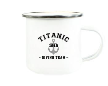 Plechový hrnek TITANIC DIVING TEAM